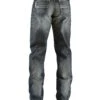 Cinch White Label Relaxed Fit Mid Rise Jeans Dark Stonewash -Wraner Clothing Shop 010C63 L7 P1