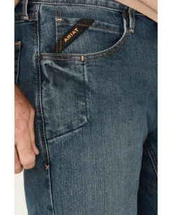 Ariat Men's M4 Rebar Distressed Low Rise Relaxed Bootcut Work Jeans -Wraner Clothing Shop 010J17 N9 P2