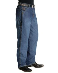Cinch Men's Blue Vintage Label Utility Fit Tapered Loose Fit Jeans -Wraner Clothing Shop 013530 L3 P2