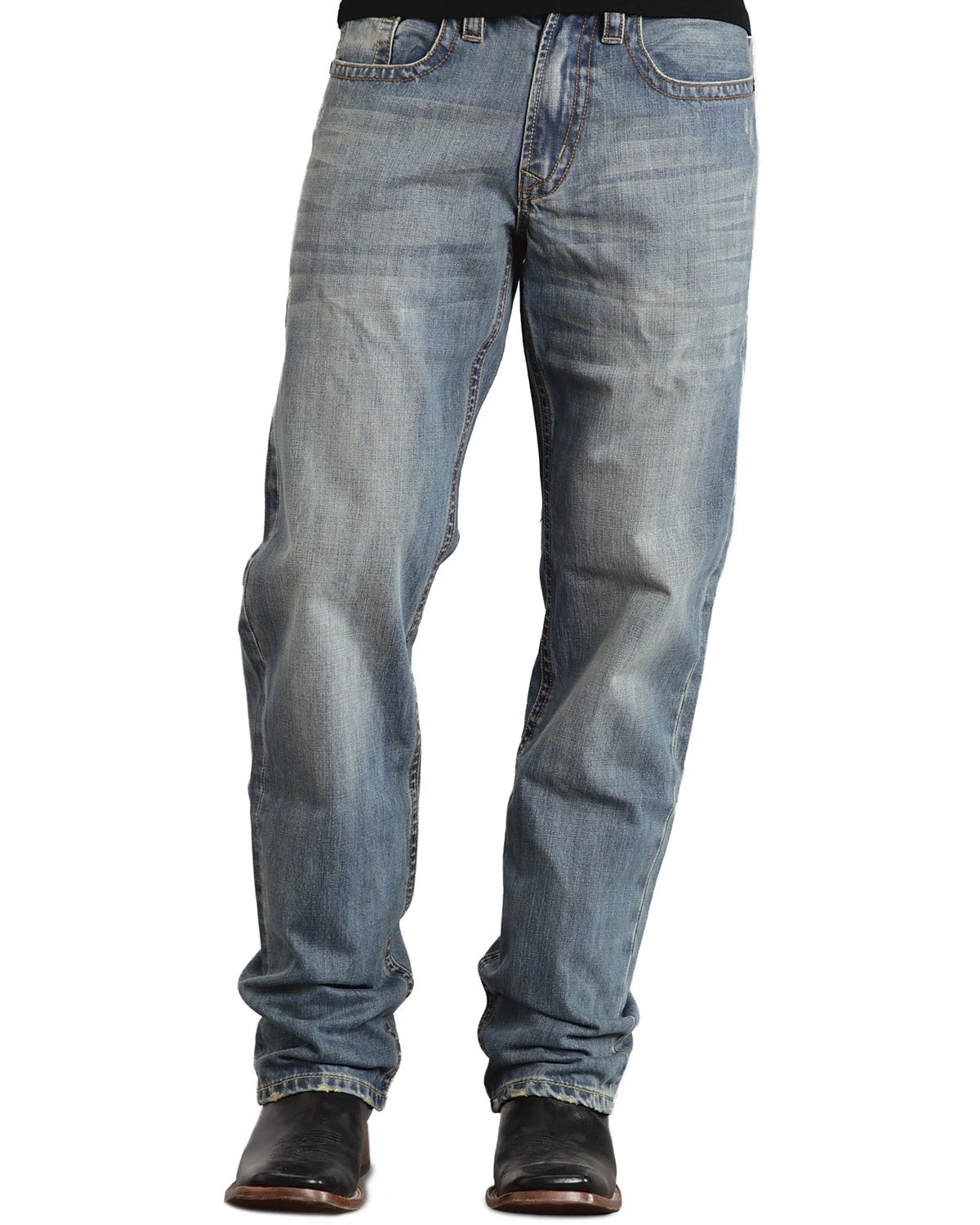 Stetson 1520 Fit Classic "X" Stitched Jeans - Big & Tall 5 Stetson 1520 Fit Classic "X" Stitched Jeans - Big & Tall - Image 3