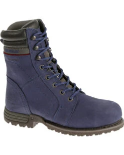 Caterpillar Women's Purple Echo Waterproof Work Boots - Steel Toe -Wraner Clothing Shop 0501J8 76 RT