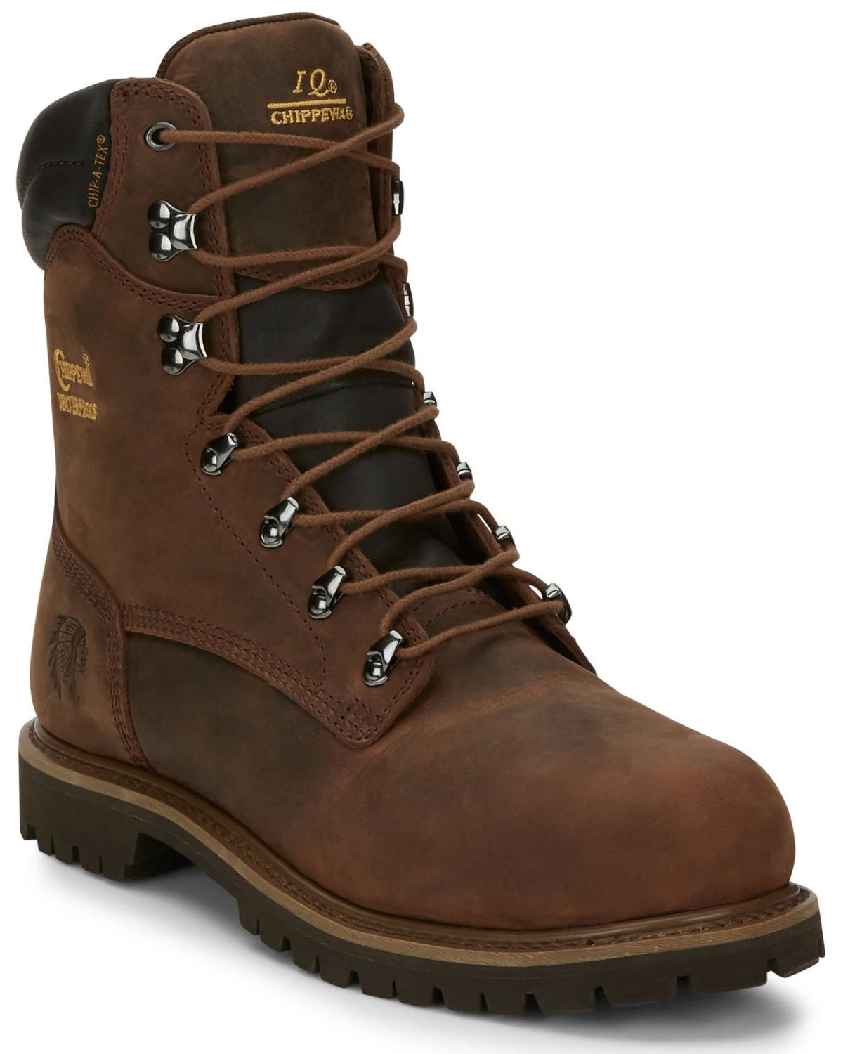 Chippewa Men's Heavy Duty Waterproof & Insulated Aged Bark 8" Work Boots - Steel Toe 3 Chippewa Men's Heavy Duty Waterproof & Insulated Aged Bark 8" Work Boots - Steel Toe