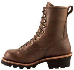 Chippewa Men's Lace-Up Logger Boots - Steel Toe -Wraner Clothing Shop 050G62 G4 LT