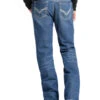 Rock & Roll Denim Men's FR Medium Wash Double Barrel Relaxed Fit Bootcut Jeans -Wraner Clothing Shop 0864K1 88 P1