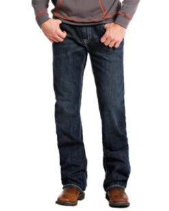 Rock & Roll Denim Men's FR Double Barrel Relaxed Fit Bootcut Jeans -Wraner Clothing Shop 0864K2 88 P2
