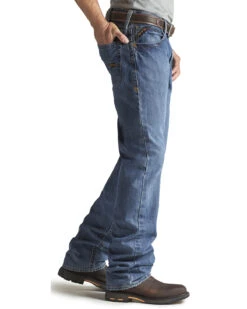 Ariat Men's FR M3 Medium Wash Loose Basic Stackable Straight Leg Jean -Wraner Clothing Shop 086P41 N9 D1