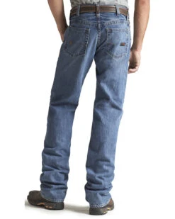 Ariat Men's FR M3 Medium Wash Loose Basic Stackable Straight Leg Jean