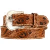 Tony Lama Men's Floral Tooled Leather Belt - Reg & Big -Wraner Clothing Shop 120153 22 P1