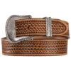 Justin Men's Bronco Basketweave Leather Belt -Wraner Clothing Shop 120F14 22 P1