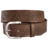 Ariat Men's Golden Tooled Western Belt - Reg & Big -Wraner Clothing Shop 120F77 41 P1