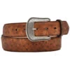 3D Men's Vintage Ostrich Print Leather Belt -Wraner Clothing Shop 120H18 22 P1