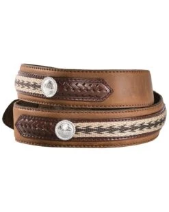 Tony Lama Duke Leather Belt 8 Tony Lama Duke Leather Belt -Wraner Clothing Shop 120H37 BR P2