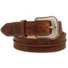 Ariat Men's Rowdy Center Bump Leather Belt -Wraner Clothing Shop 120Y28 BR P1