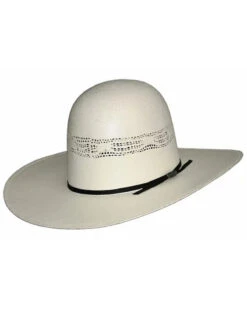 Hat Biz Men's Natural Open Bangora Straw Western Hat