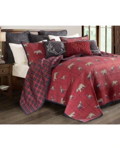 HiEnd Accents 2 Piece Woodland Plaid Quilt Set - Twin