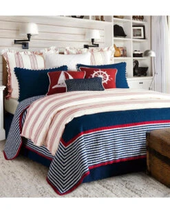 HiEnd Accents Navy Liberty 3-Piece Quilt Set - King