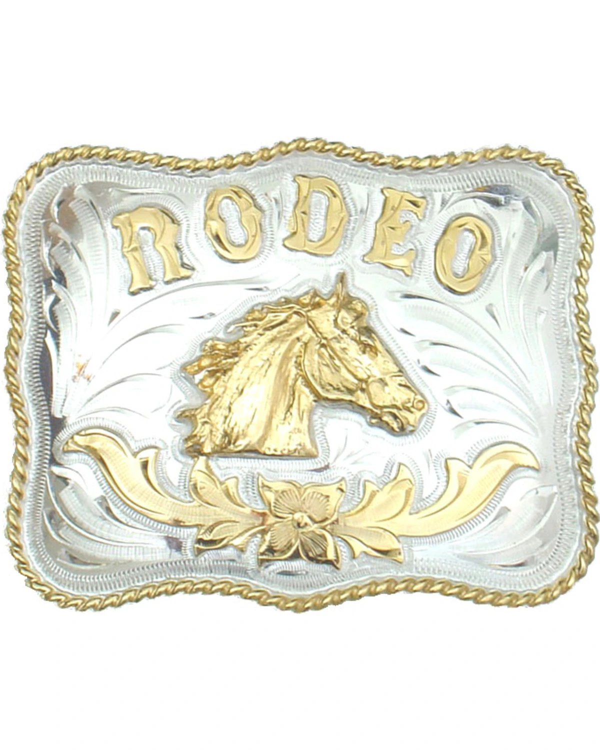 Western Express Men's Rodeo Horsehead German Silver Belt Buckle 3 Western Express Men's Rodeo Horsehead German Silver Belt Buckle