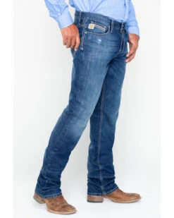 Cinch Men's Ian Dark Stonewash Slim Fit Boot Cut Jeans -Wraner Clothing Shop 2000240164 402 P4