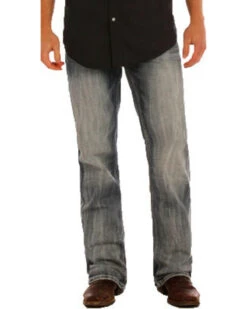 Rock & Roll Denim Men's Double Barrel Small "V" Straight Leg Jeans -Wraner Clothing Shop 2000241161 402 P2