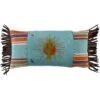 HiEnd Accents Turquoise Sunburst Pillow 2 HiEnd Accents Turquoise Sunburst Pillow -Wraner Clothing Shop 2000243078 440 P1