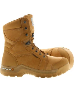 Carhartt Men's 8" Waterproof Insulated Rugged Flex Work Boots - Round Toe -Wraner Clothing Shop 2000243204 285 RT