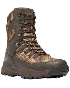 Danner Men's Mossy Oak Vital 8" Lace-Up Waterproof 1200G Insulated Boots - Round Toe