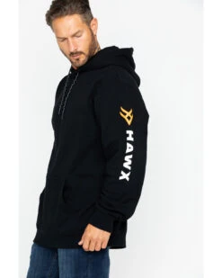 Hawx Men's Logo Sleeve Hooded Work Sweatshirt -Wraner Clothing Shop 2000250106 001 P4