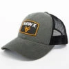 Hawx® Men's Grey Patch Logo Trucker Cap