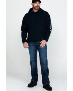 Ariat Men's FR Primo Fleece Logo Hooded Work Sweatshirt -Wraner Clothing Shop 2000281955 410 P6
