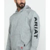 Ariat Men's FR Primo Fleece Logo Hooded Work Sweatshirt - Tall -Wraner Clothing Shop 2000281960 070 P1