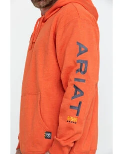 Ariat Men's Volcanic Heather Rebar Graphic Hooded Work Sweatshirt - Big & Tall -Wraner Clothing Shop 2000282119 803 P4