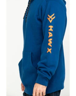 Hawx® Men's Logo Sleeve Performance Fleece Hooded Work Sweatshirt - Big & Tall -Wraner Clothing Shop 2000284117 400 P4