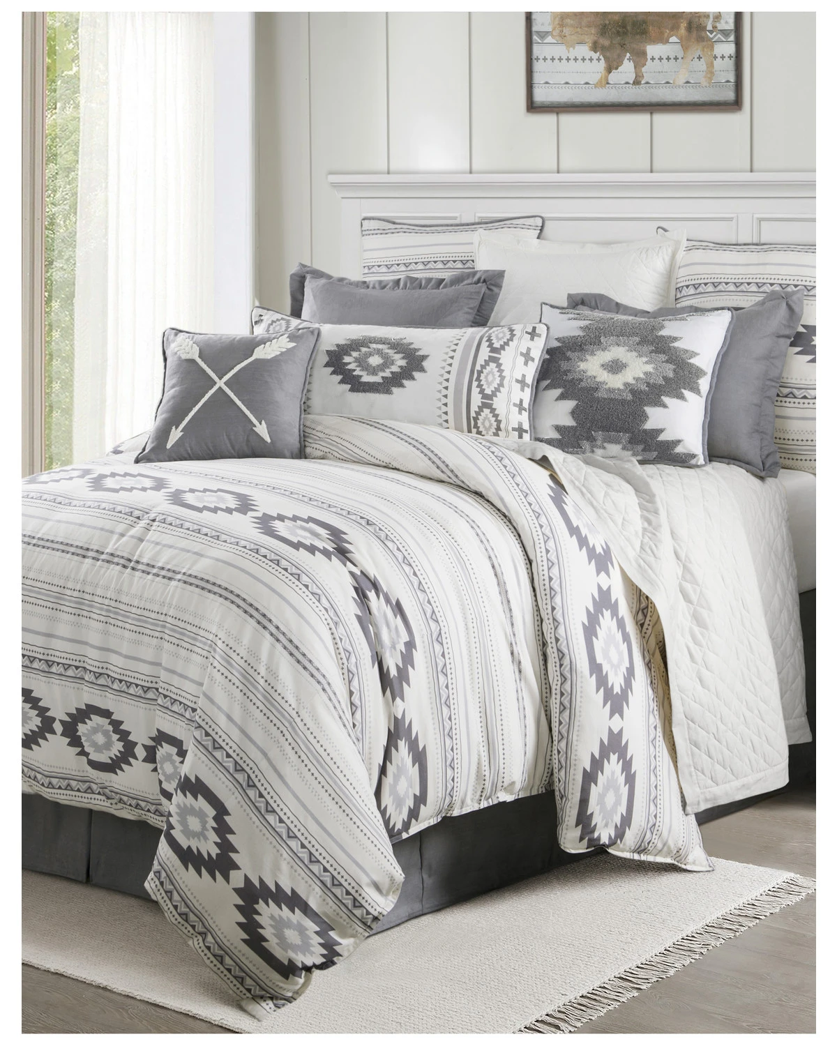 HiEnd Accents Free Spirit Super King Bedding Set 3 HiEnd Accents Free Spirit Super King Bedding Set