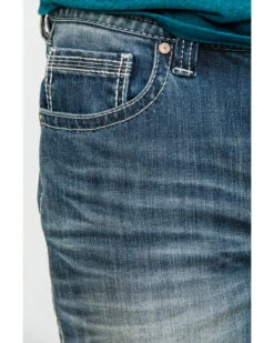 Rock & Roll Denim Men's Reflex Double Barrel Vintage Stretch Relaxed Straight Jeans -Wraner Clothing Shop 2000289969 400 P4