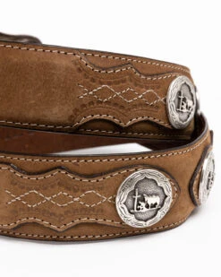 Cody James Men's Hair-On Praying Cowboy Concho Western Belt -Wraner Clothing Shop 2000291521 200 P4