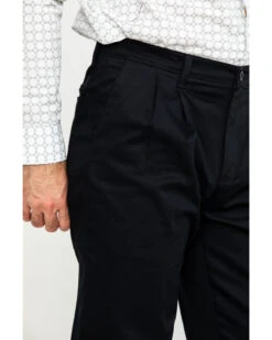 Wrangler Men's Black Casual Pleated Front Western Pants -Wraner Clothing Shop 2000293279 001 P4