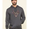 Hawx Men's Gray Tech Logo Hooded Work Sweatshirt - Tall -Wraner Clothing Shop 2000297060 021 P1