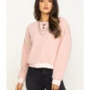 Eyeshadow Women's Fuzzy Sweatshirt -Wraner Clothing Shop 2000313198 650 P1