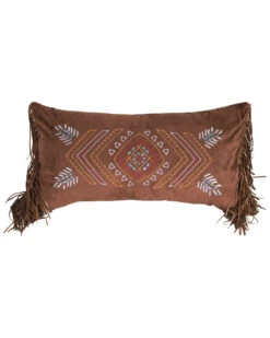 Carstens Home Wrangler Embroidered Southwestern Fringe Pillow