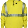 National Safety Apparel Men's 2X-3X FR Vizable Hi-Vis Waffle Weave Hooded Work Sweatshirt - Tall -Wraner Clothing Shop 2000315725 730 P1