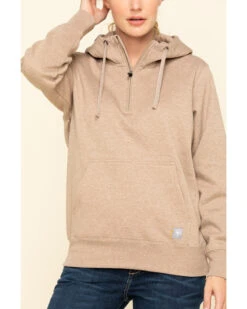 Ariat Women's Dark Oatmeal Heather Rebar Skill Set Zip Hooded Pullover -Wraner Clothing Shop 2000322227 104 P4