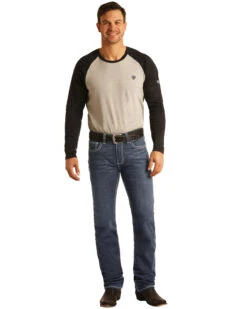 Rock & Roll Denim Men's FR Dark Reflex Revolver Slim Straight Work Jeans -Wraner Clothing Shop 2000323863 401 P5