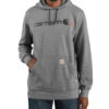 Carhartt Men's FR Force Logo Graphic Midweight Hooded Work Sweatshirt -Wraner Clothing Shop 2000330874 030 P1