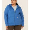 Carhartt Women's Clarksburg Zip-Front Hooded Work Sweatshirt - Plus -Wraner Clothing Shop 2000330886 420 P1