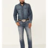 Cody James Core Men's Buster Stretch Medium Wash Slim Straight Jeans -Wraner Clothing Shop 2000331615 400 P1