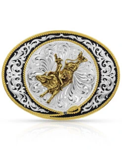 Montana Silversmiths Ranch Rope Bull Rider Buckle