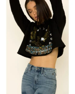 Country Deep Women's Desperado Cropped Hooded Sweatshirt -Wraner Clothing Shop 2000335281 001 P4