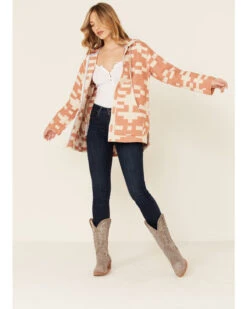 Pendleton Women's Sierra Mixed Pattern Oversized Zip Hooded Jacket 8 Pendleton Women's Sierra Mixed Pattern Oversized Zip Hooded Jacket -Wraner Clothing Shop 2000335400 103 P2