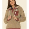 Wanakome Women's Fay Snap Neck Sherpa Hooded Pullover -Wraner Clothing Shop 2000336329 280 P1