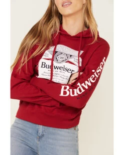 Brew City Beer Gear Women's Budweiser Graphic Hooded Sweatshirt 10 Brew City Beer Gear Women's Budweiser Graphic Hooded Sweatshirt -Wraner Clothing Shop 2000336457 600 P4